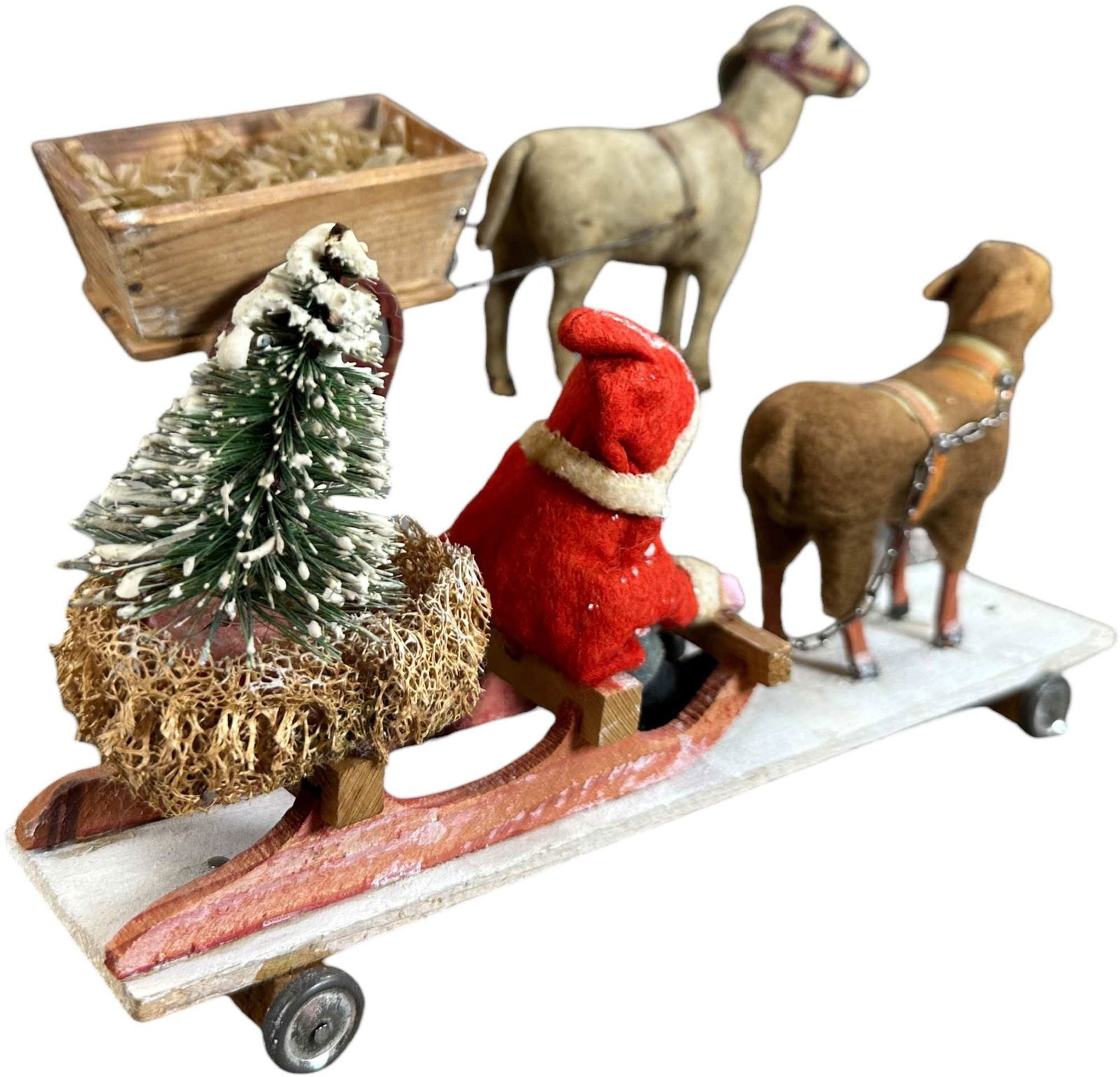 ANIMAL PULLED SANTA SLEIGH & CART - 3