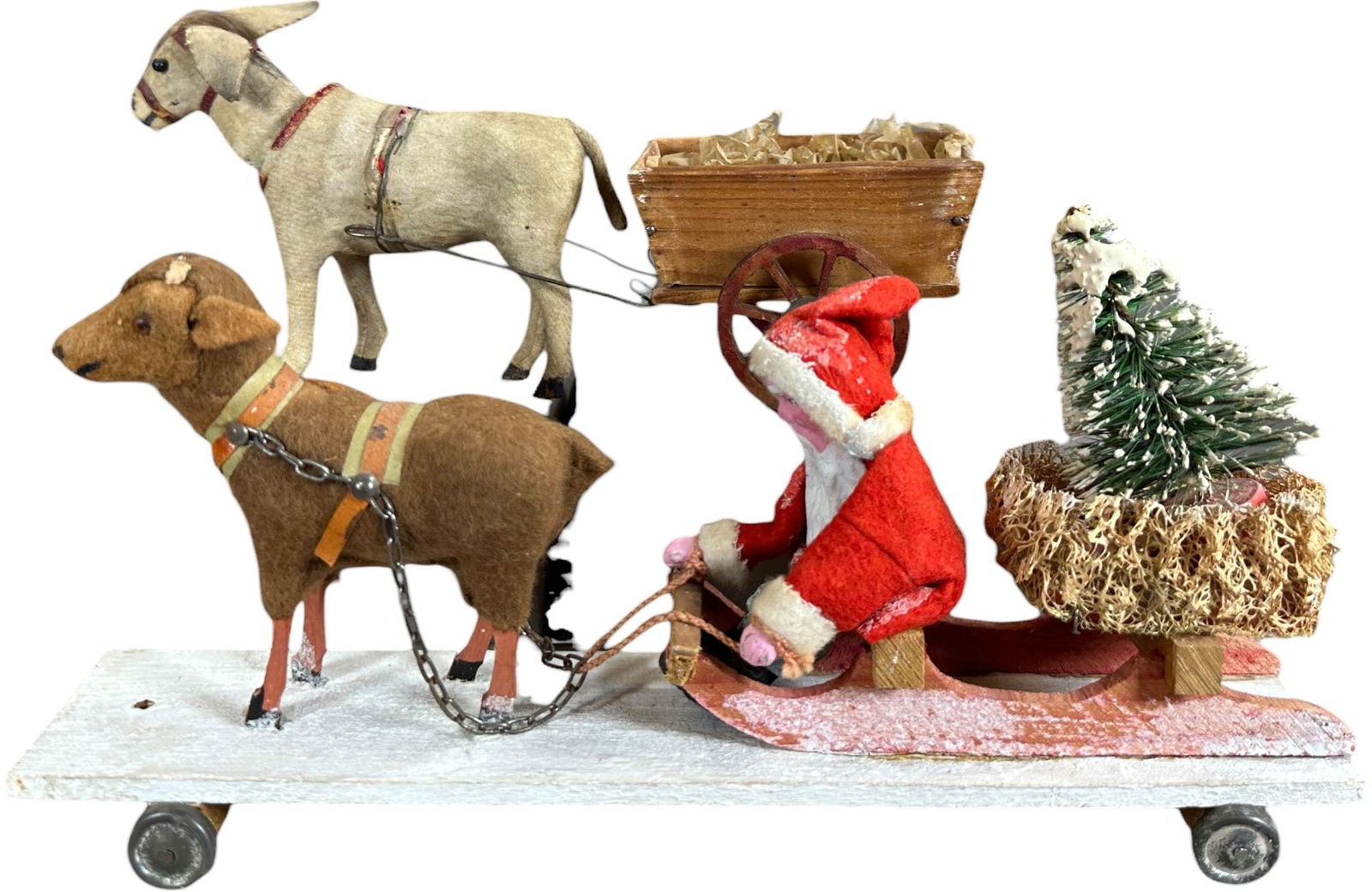 ANIMAL PULLED SANTA SLEIGH & CART - 5