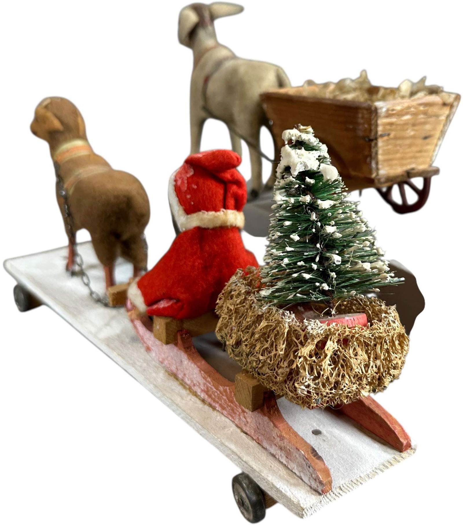 ANIMAL PULLED SANTA SLEIGH & CART - 6
