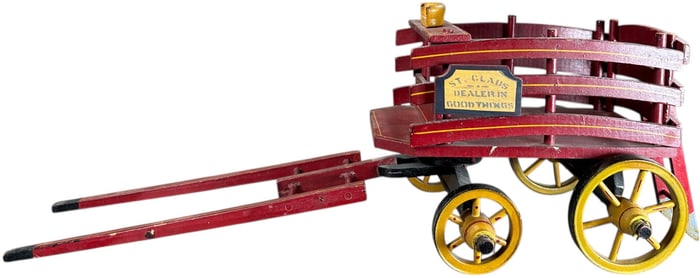 SCHOENHUT S. CLAUS DEALER WAGON
