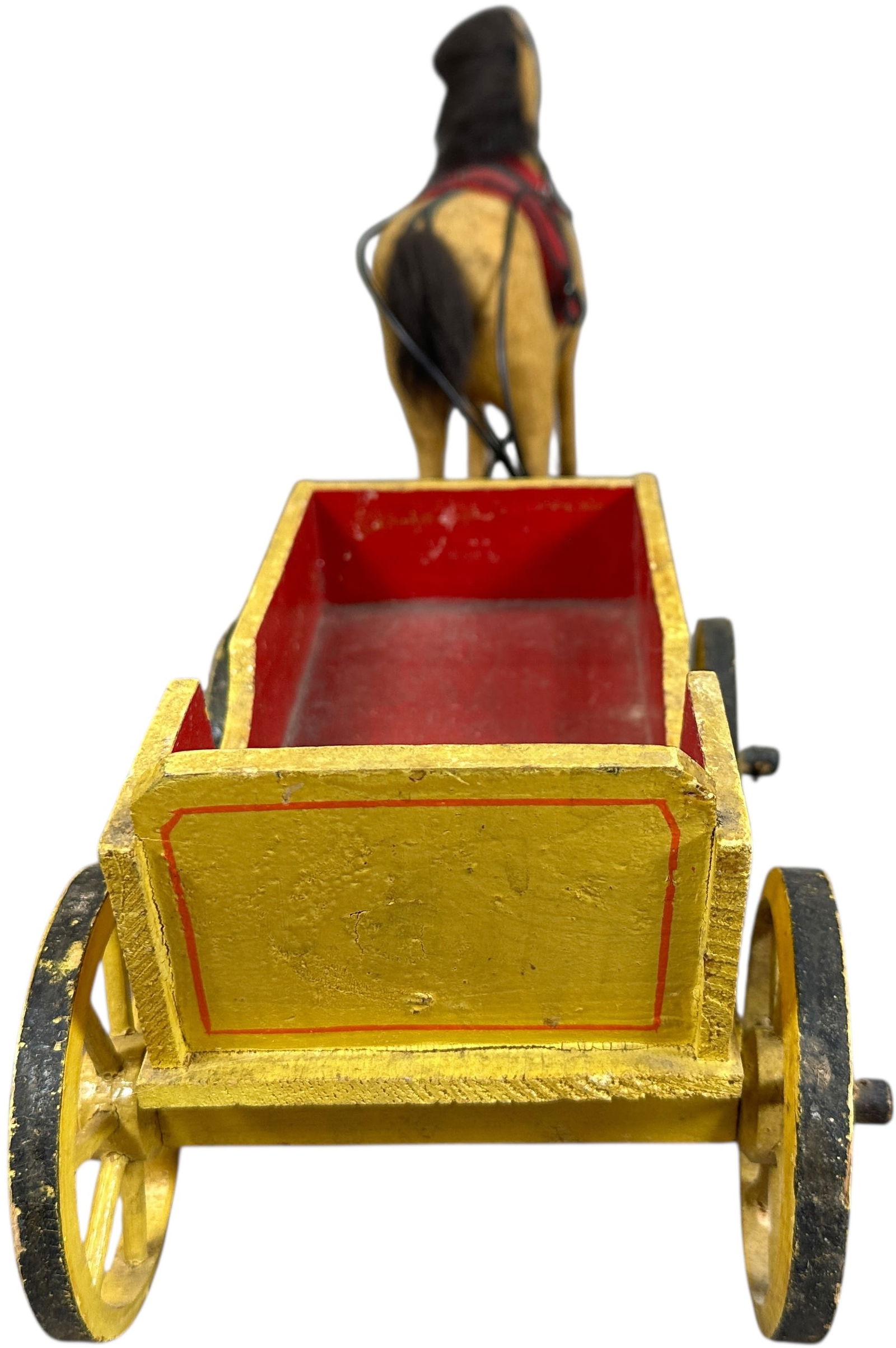 GERMAN HORSE DRAWN WOODEN MILK WAGON - 4