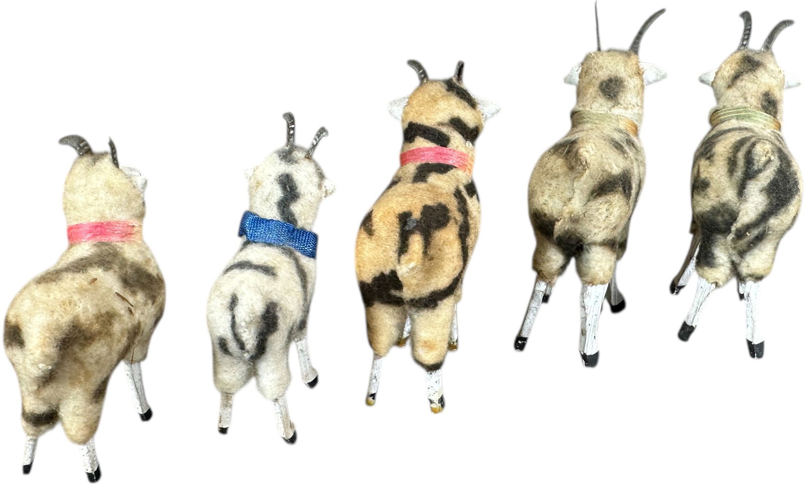 FIVE GERMAN GOATS W/METAL HORNS - 3