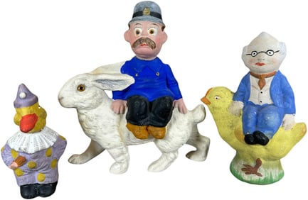 THREE EASTER THEMED CANDY CONTAINERS