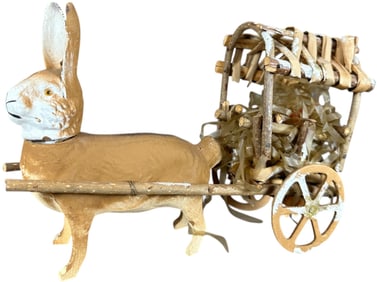 RABBIT CANDY CONTAINER WAGON