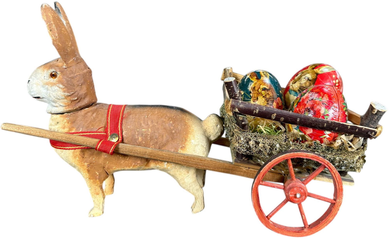 RABBIT CANDY CONTAINER EGG WAGON - 2