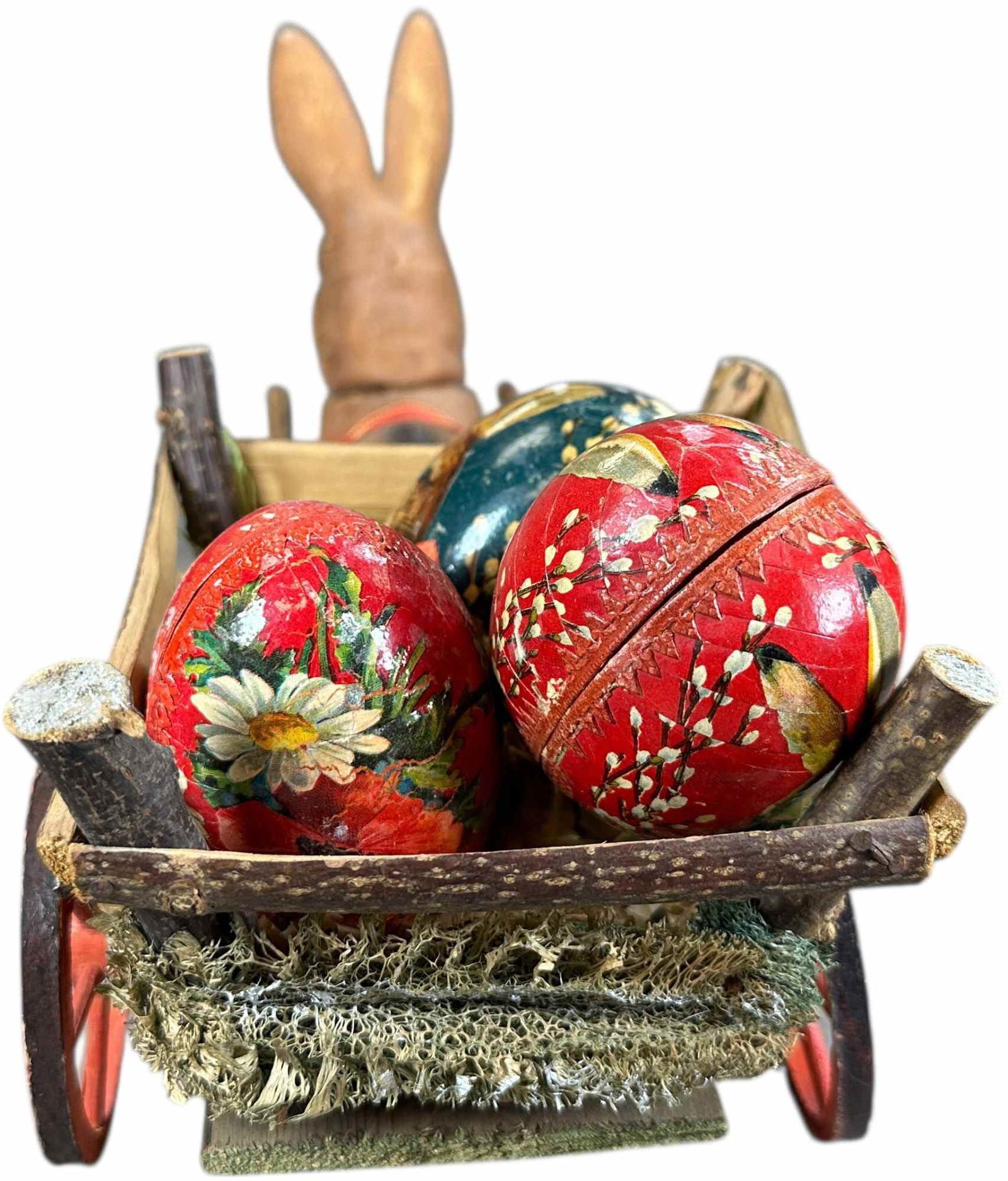 RABBIT CANDY CONTAINER EGG WAGON - 4