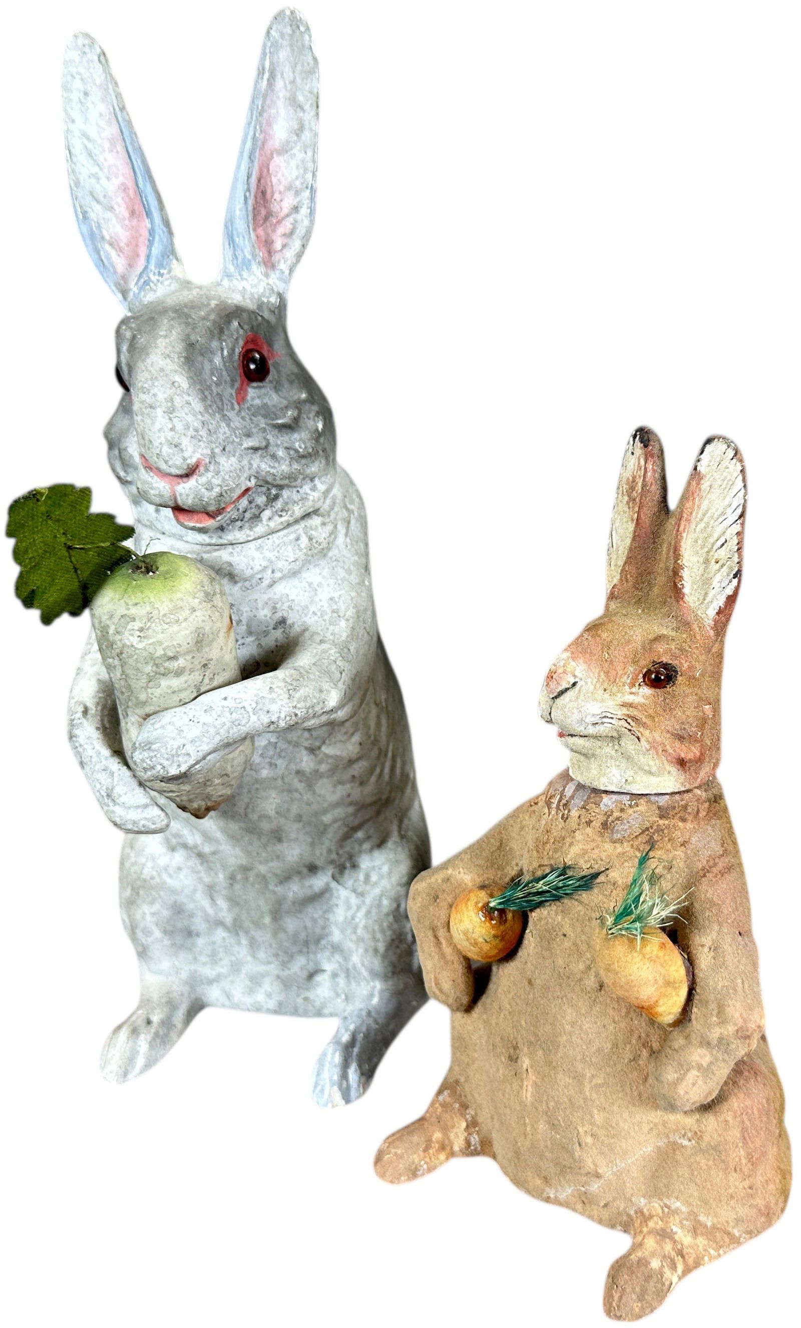 TWO STANDING UP RABBIT CANDY CONTAINERS - 2