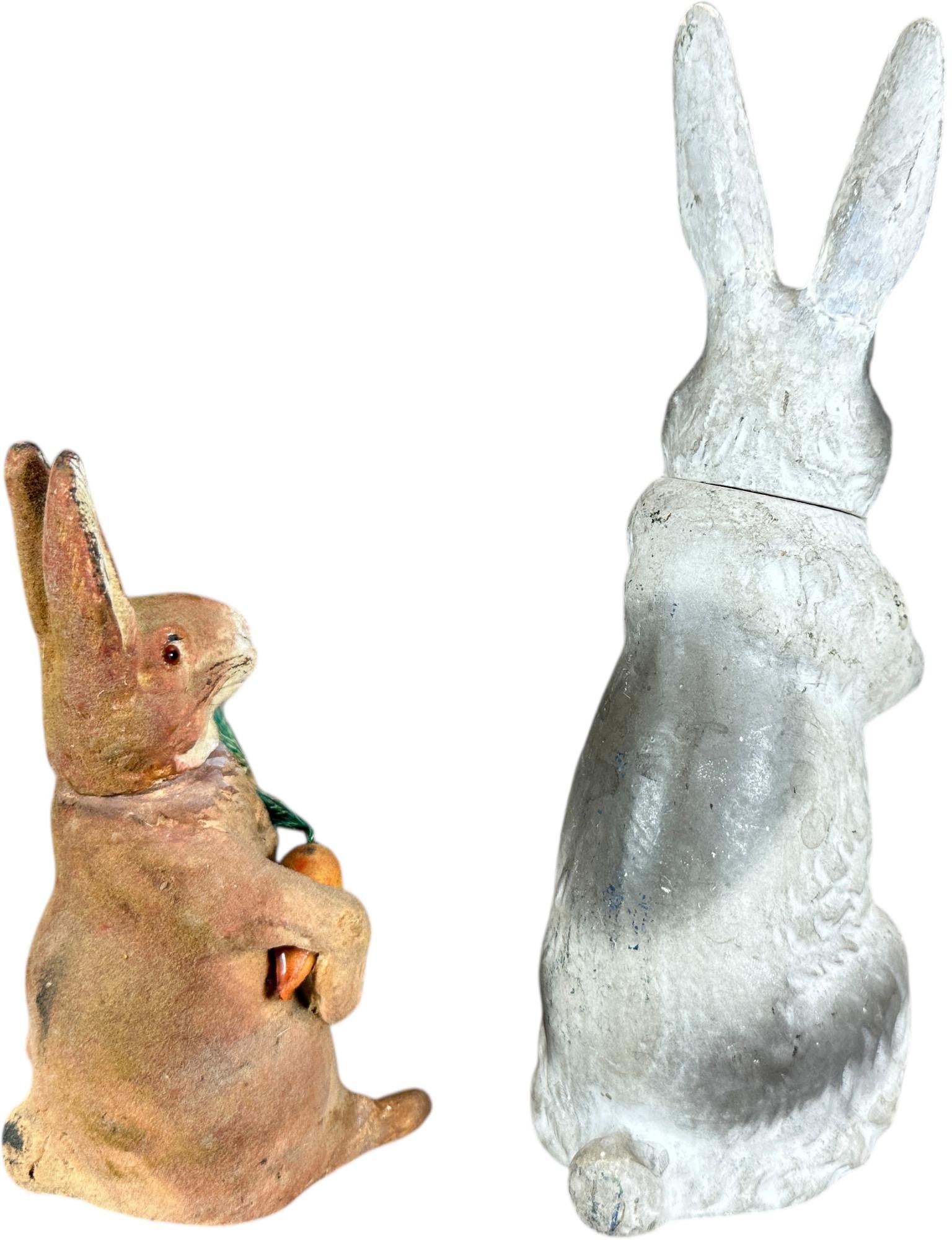 TWO STANDING UP RABBIT CANDY CONTAINERS - 4