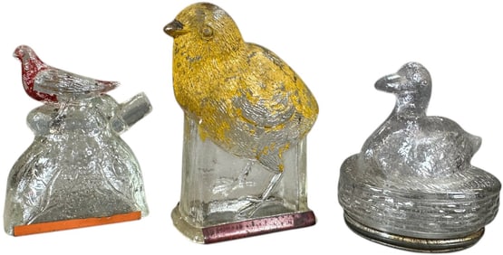 48560040 THREE ANIMAL CANDY CONTAINERS