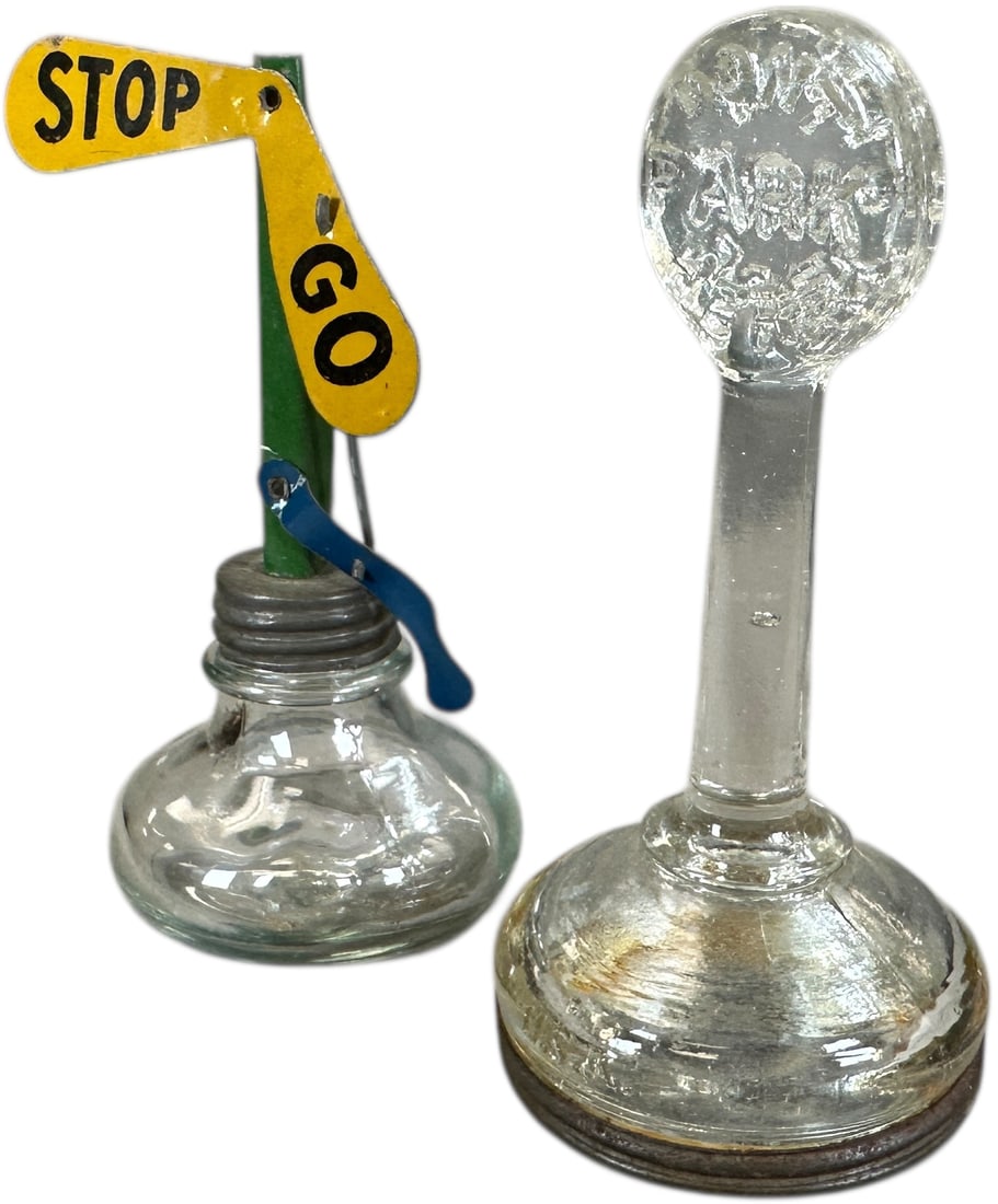 TWO ROAD SIGNS CANDY CONTAINER - 2