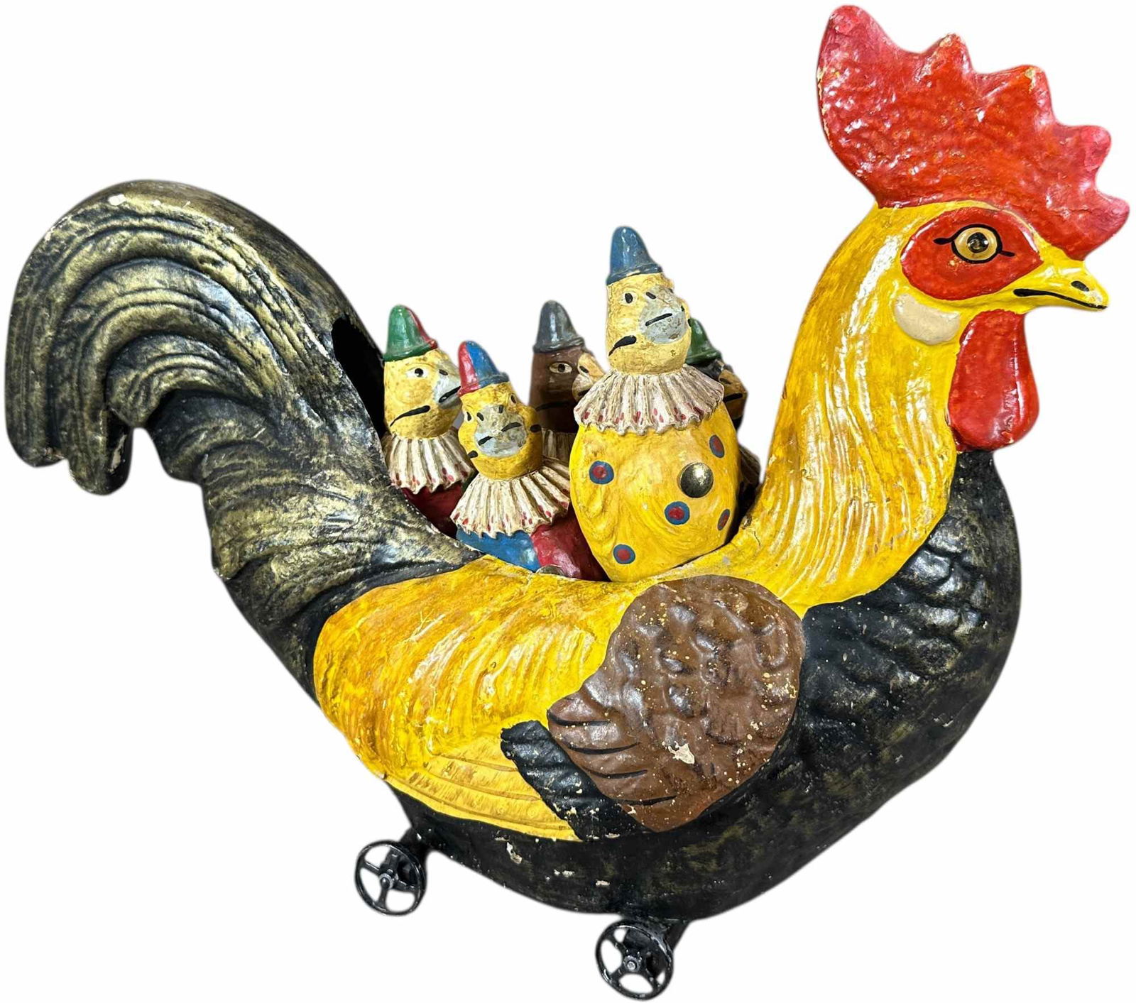 SMALL GERMAN ROOSTER SKITTLE PIN SET - 10
