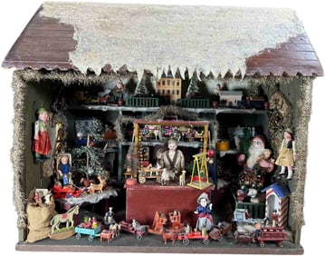 LARGE CHRISTMAS SHOP DISPLAY SCENE