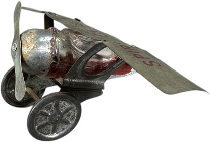 SPIRIT OF ST. LOUIS GLASS CANDY CONTAINER