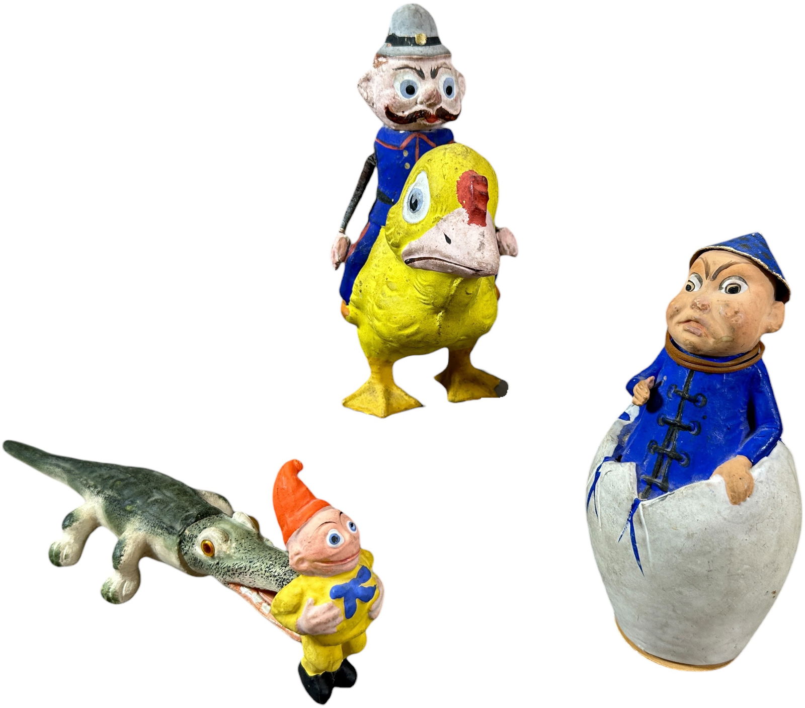 THREE PALMER COX CANDY CONTAINERS (1 of 5)