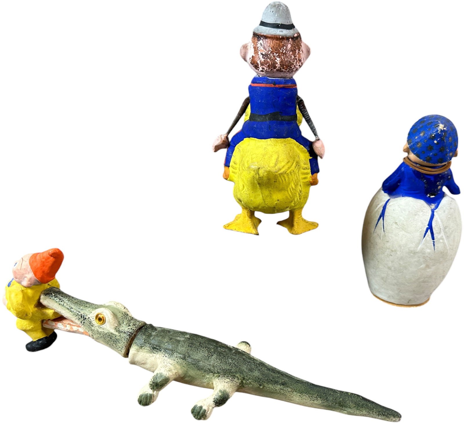 THREE PALMER COX CANDY CONTAINERS - 4