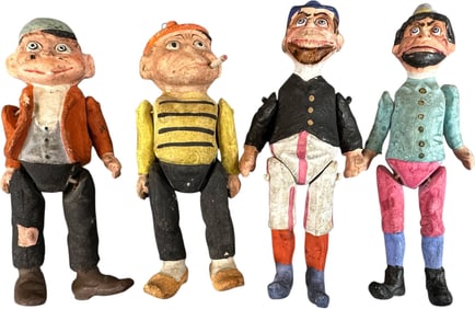 FOUR GERMAN JOINTED COMPOSITION FIGURES