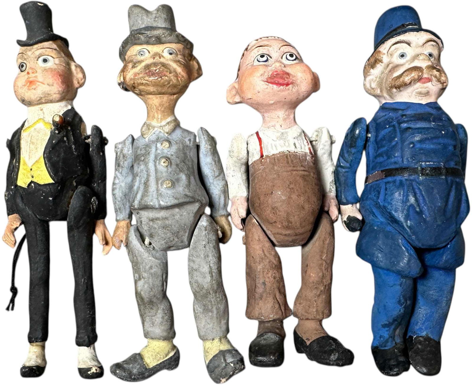 FOUR GERMAN JOINTED COMPOSITION COMIC CHARACTERS (1 of 3)