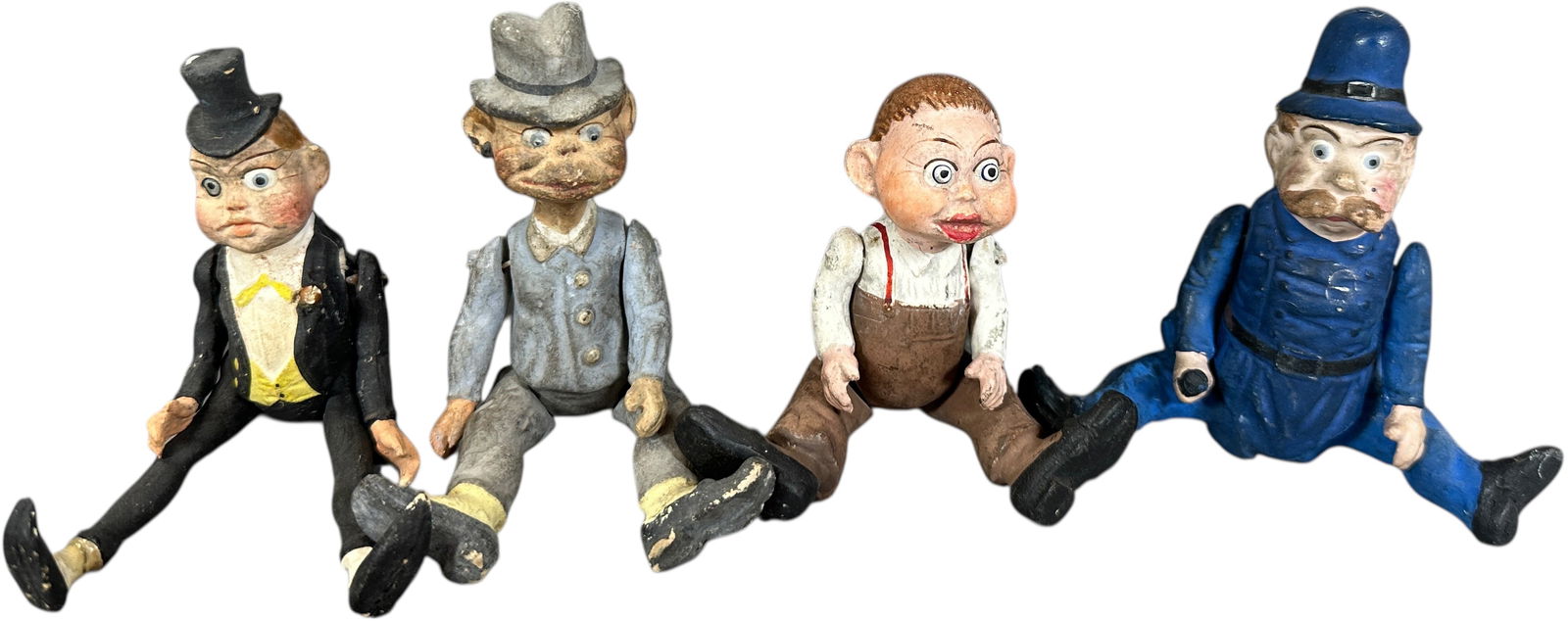FOUR GERMAN JOINTED COMPOSITION COMIC CHARACTERS - 2