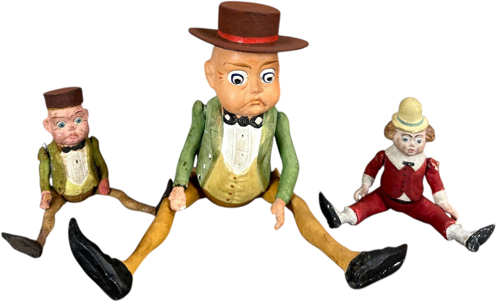 THREE GERMAN JOINTED COMPOSITION FIGURES (1 of 4)