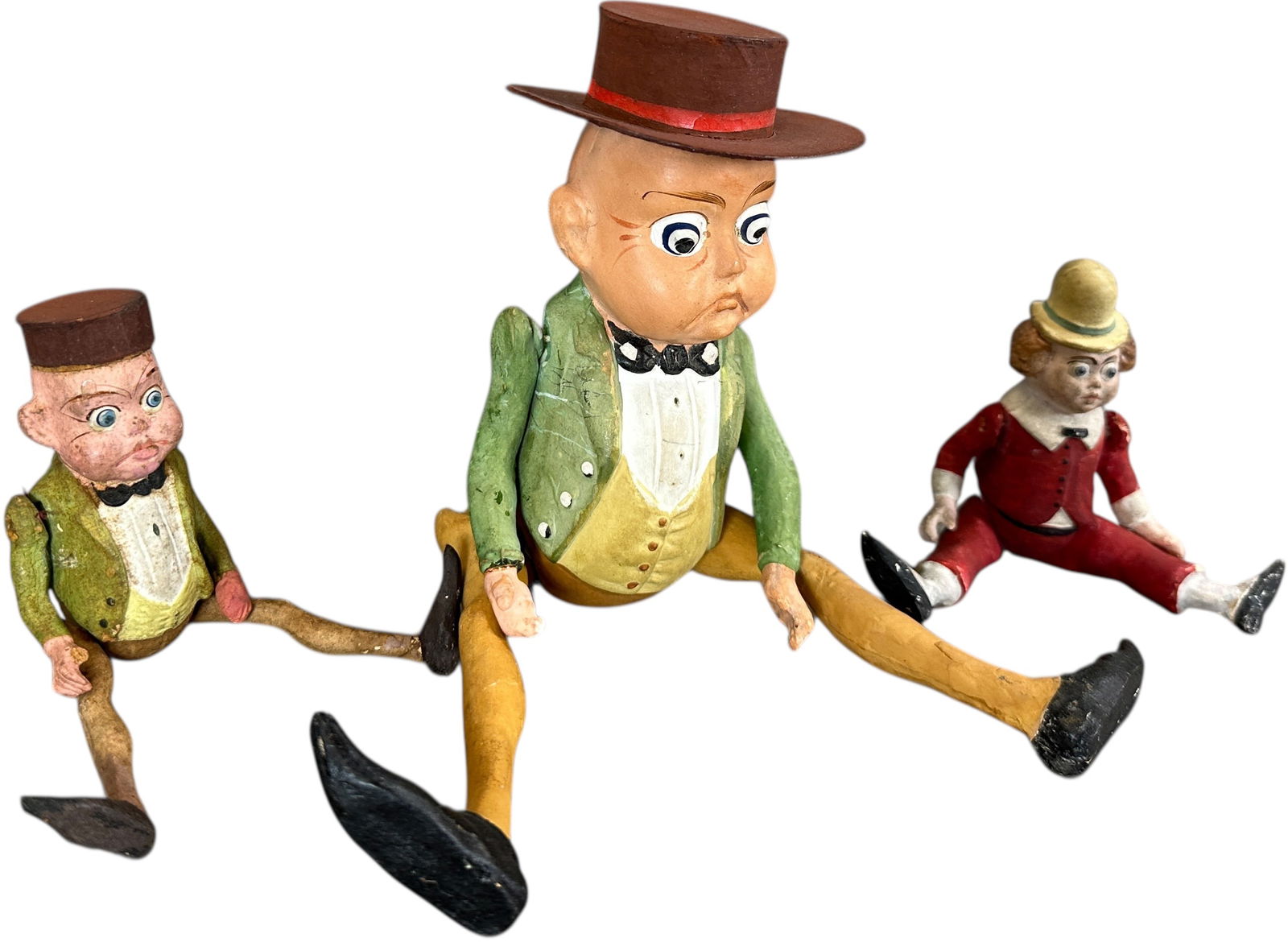 THREE GERMAN JOINTED COMPOSITION FIGURES - 2