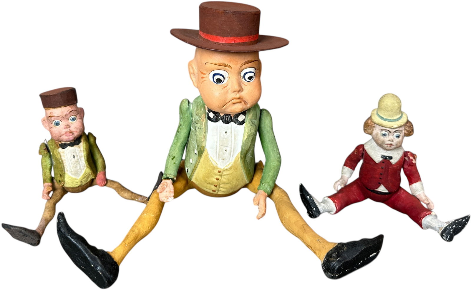 THREE GERMAN JOINTED COMPOSITION FIGURES - 3