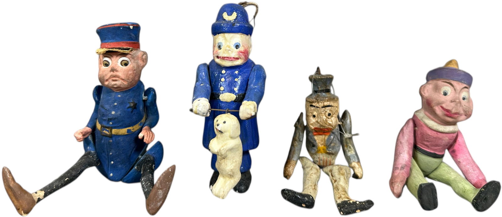 FOUR STRINGED FIGURES INCLUDES TWO BOBBIES - 2