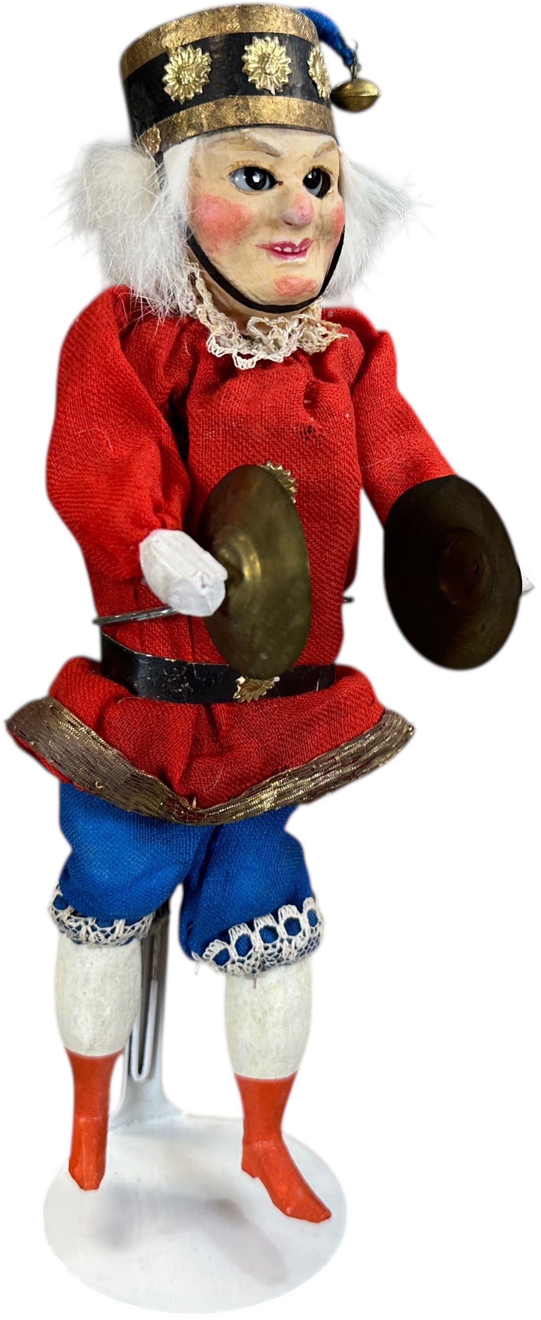 EARLY GERMAN HAND SQUEEZE CYMBAL TOY (1 of 6)