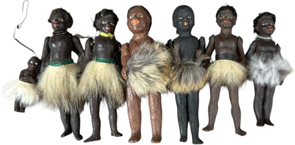 SEVEN NATIVE COMPOSITION FIGURES