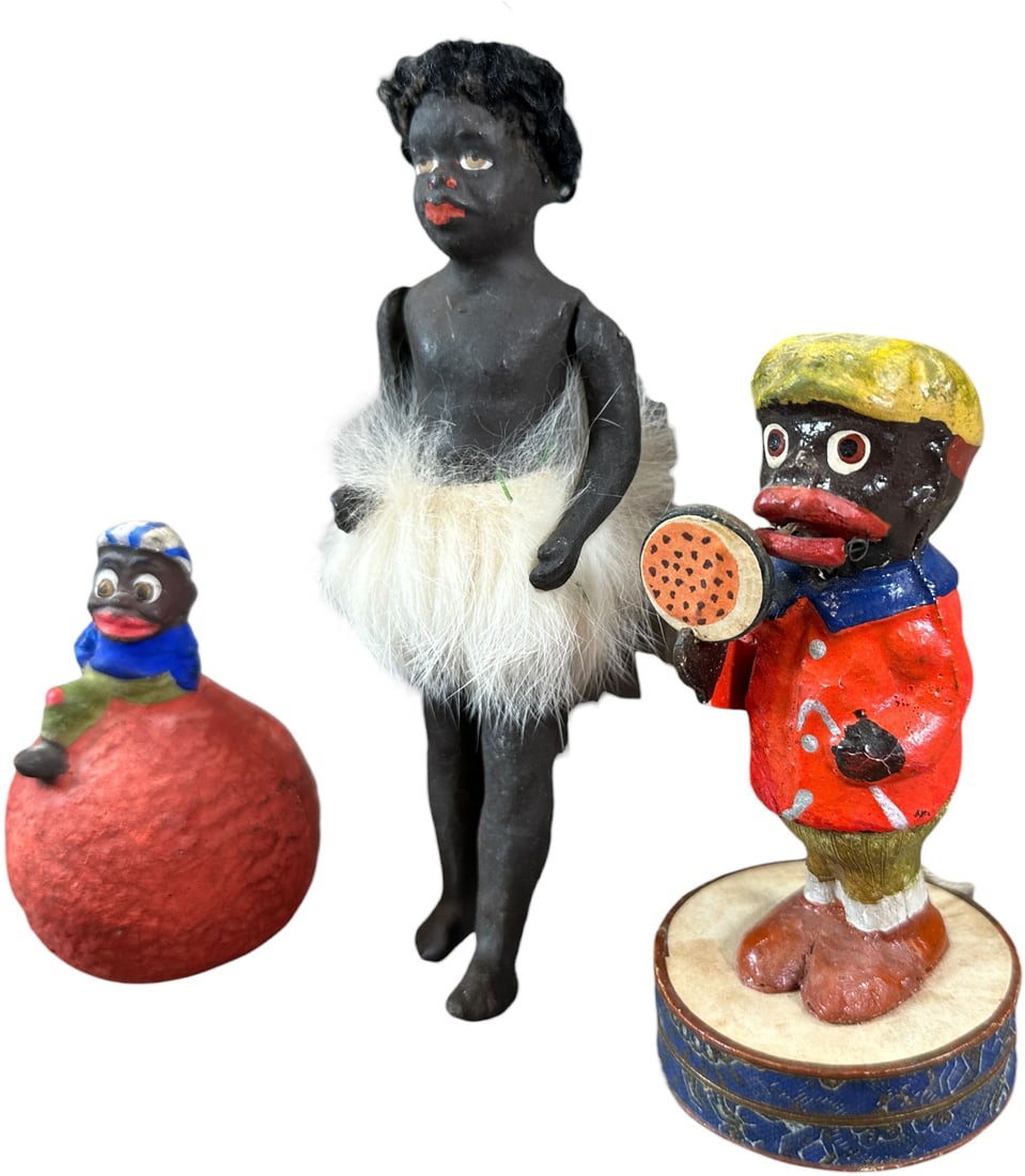 COMPOSITION FIGURAL CANDY CONTAINERS - 2