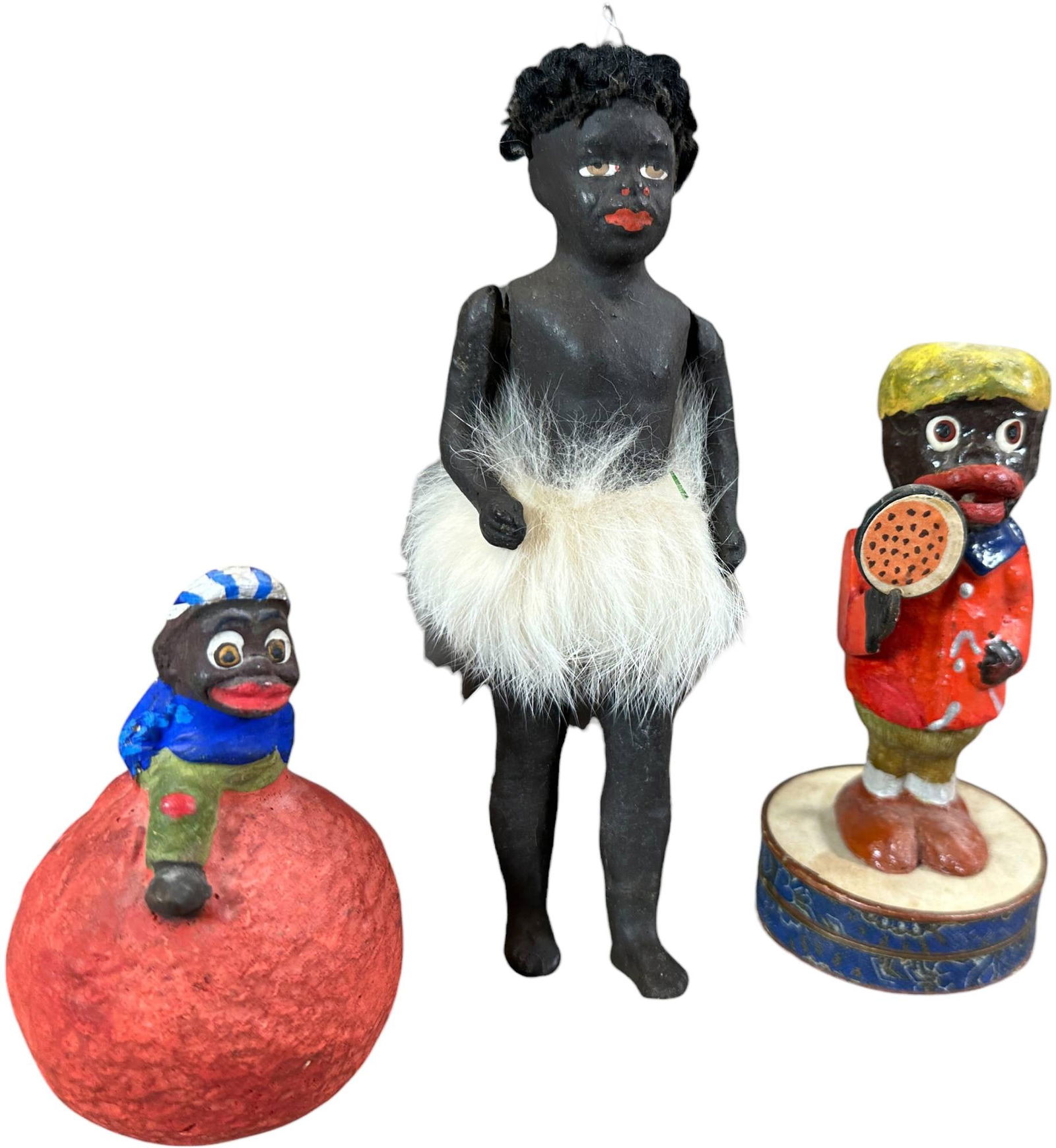 COMPOSITION FIGURAL CANDY CONTAINERS - 3