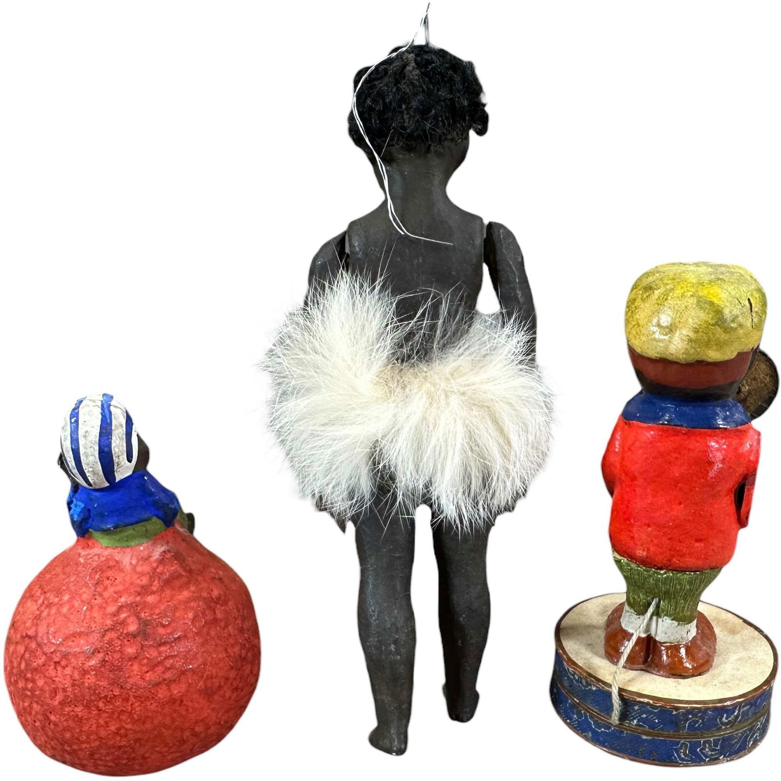 COMPOSITION FIGURAL CANDY CONTAINERS - 4