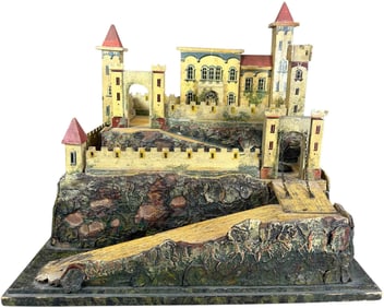 EARLY GERMAN WOODEN CASTLE