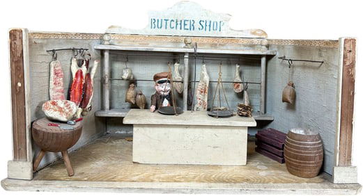 EARLY GERMAN BUTCHER SHOP
