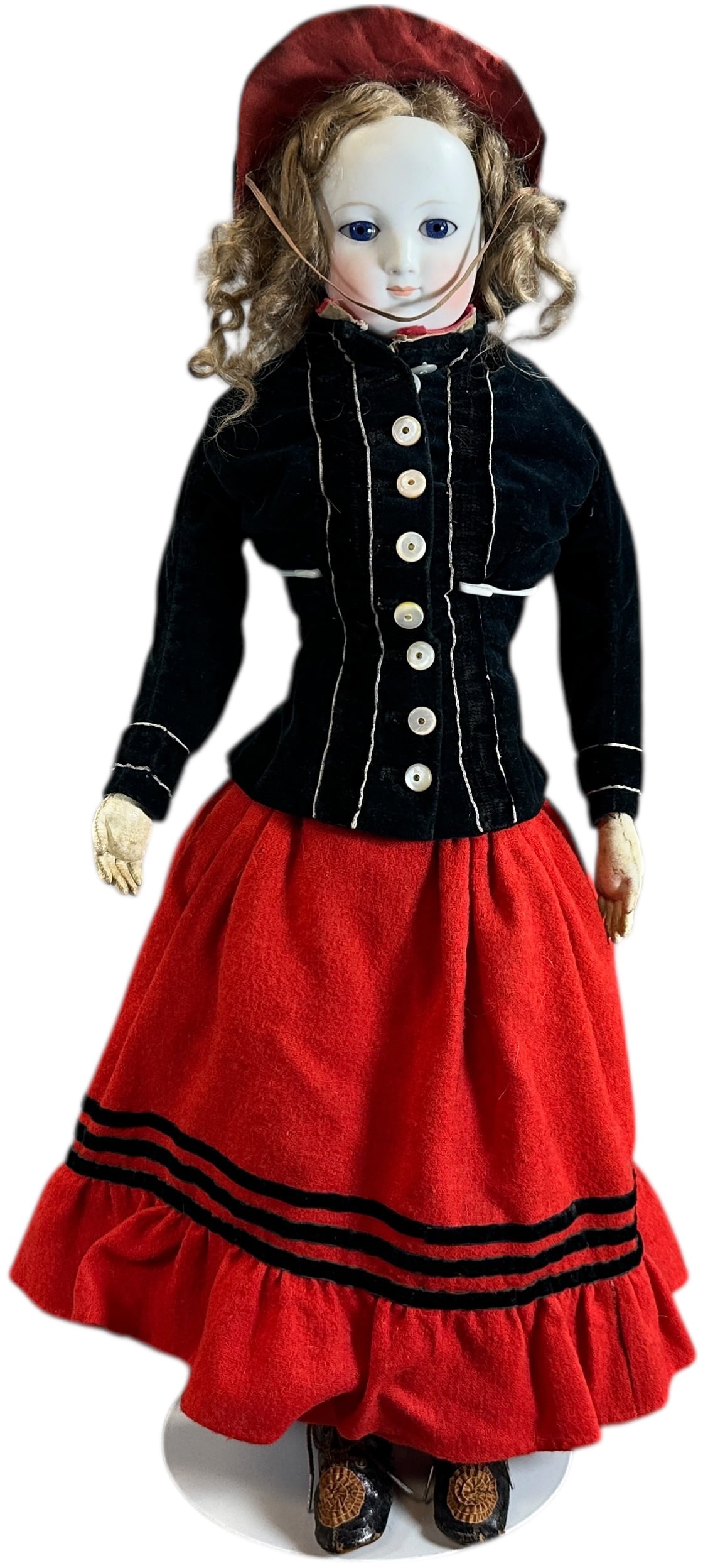 EARLY FASHION DOLL W/ SERENE EXPRESSION (1 of 8)