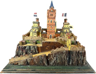 EARLY GERMAN WOODEN CASTLE