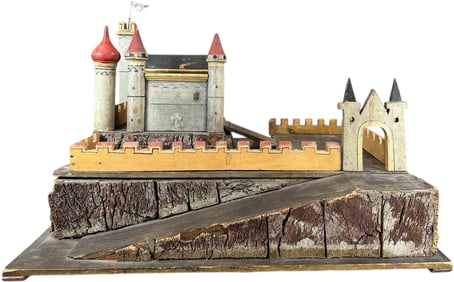 EARLY GERMAN WOODEN CASTLE