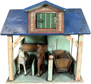 SMALL BLUE ROOF STABLE