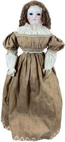 IMPRESSIVE PALE BISQUE FRENCH FASHION DOLL