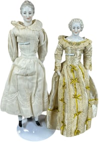 TWO EARLY 20TH CENTURY CHINA DOLLS