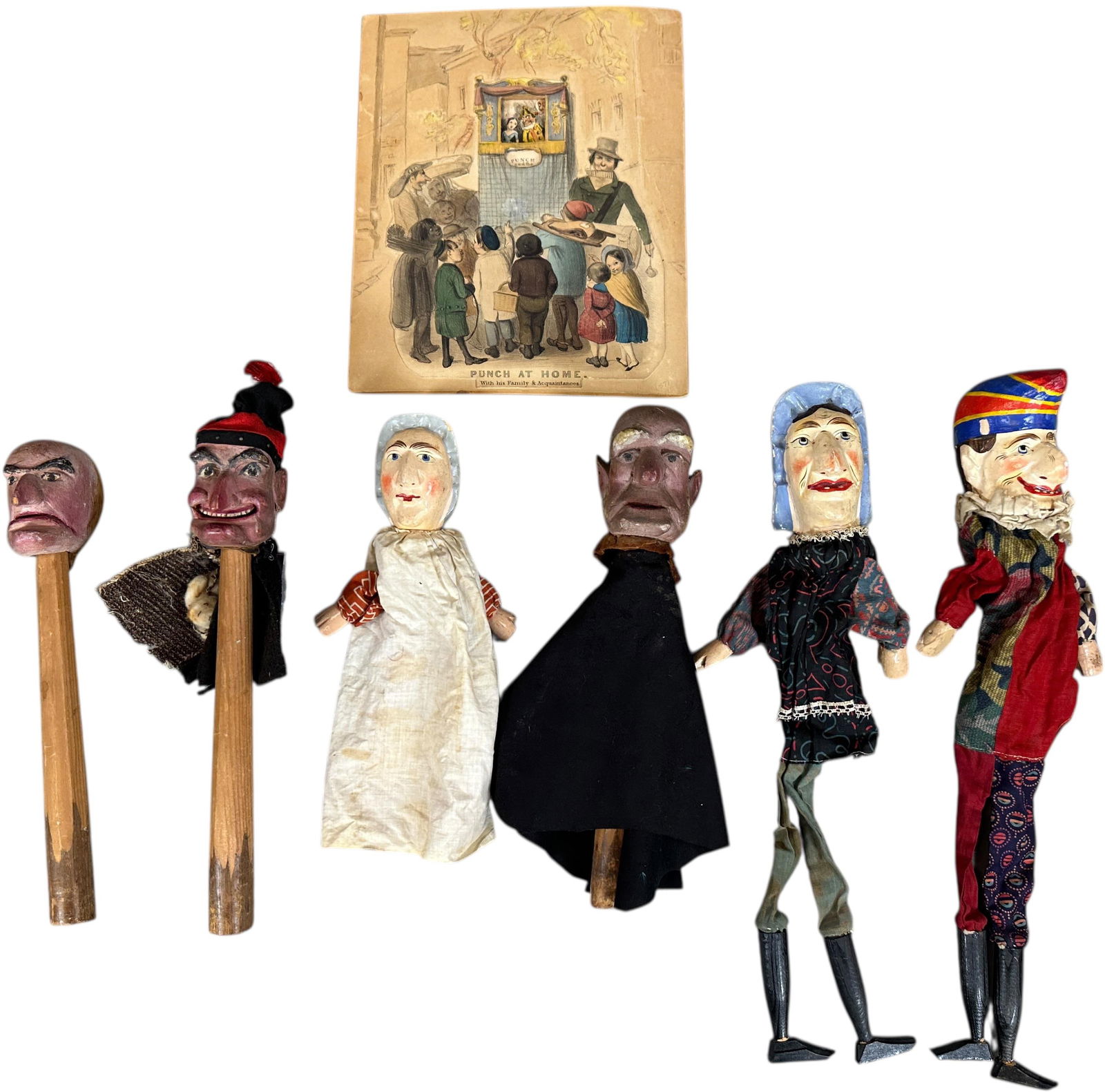 PUNCH & JUDY PUPPET LOT (1 of 17)