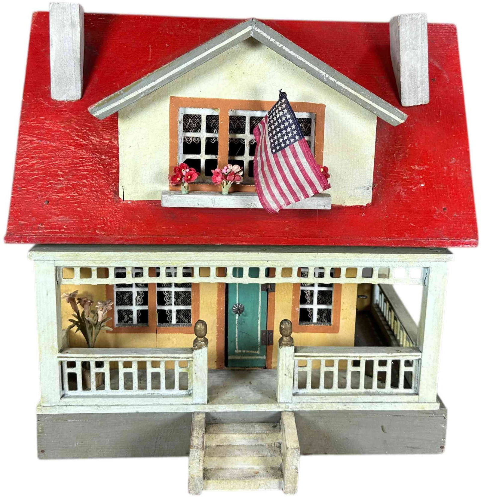 RED ROOF COTTAGE W/ ATTIC DOLLHOUSE (1 of 9)