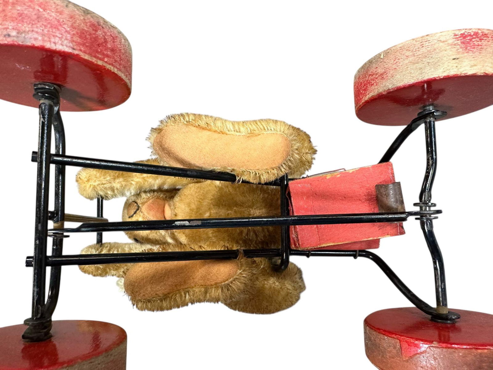 RABBIT ON WHEELS PULL TOY - 10