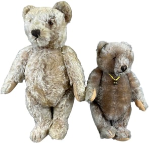 TWO EARLY 1950S STEIFF TEDDY BEARS