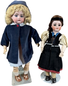 TWO GERMAN CHILD DOLLS