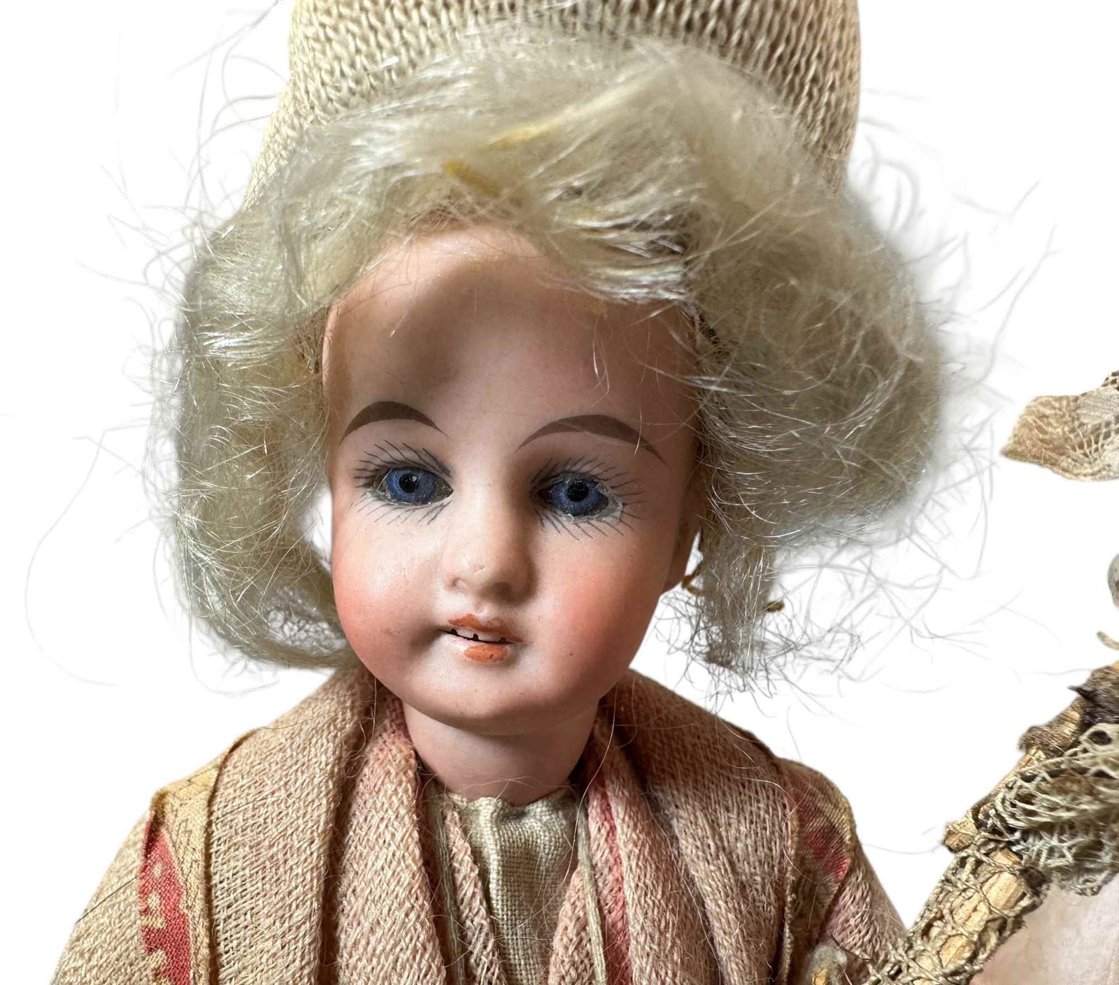 TWO MISCELLANEOUS GERMAN BISQUE HEAD DOLL - 3