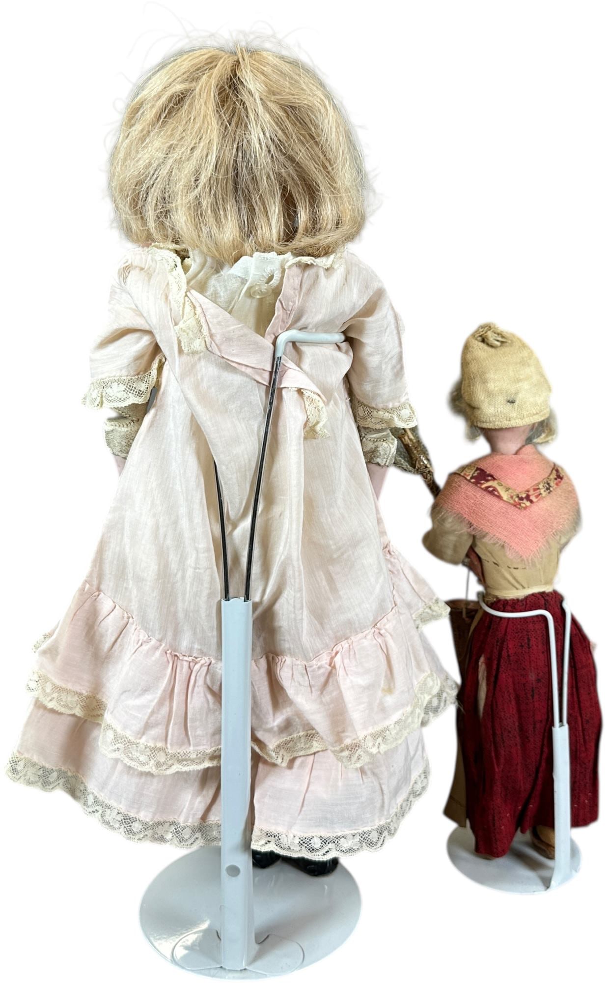 TWO MISCELLANEOUS GERMAN BISQUE HEAD DOLL - 7