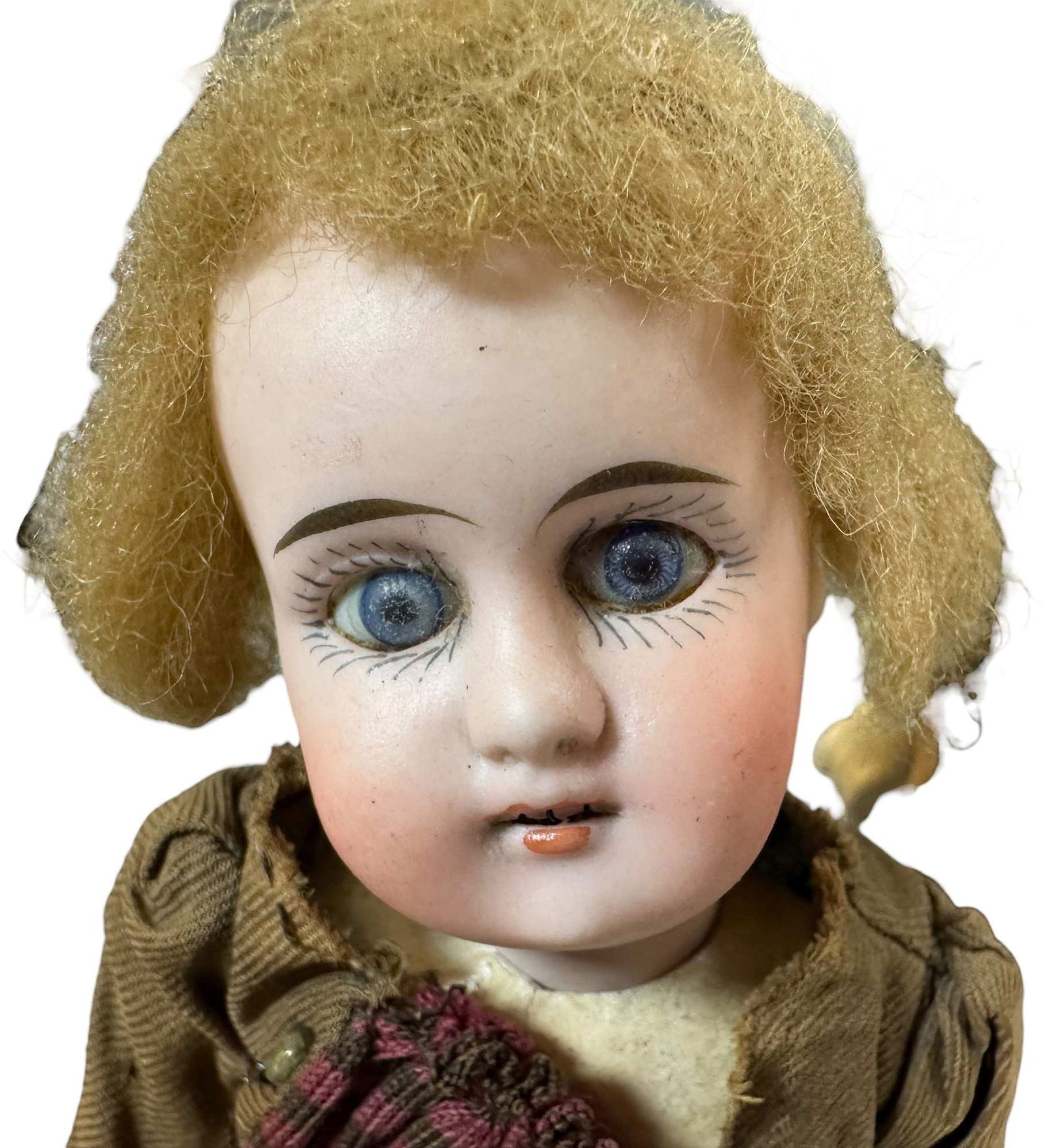 THREE GERMAN BISQUE HEAD BOY DOLLS - 3