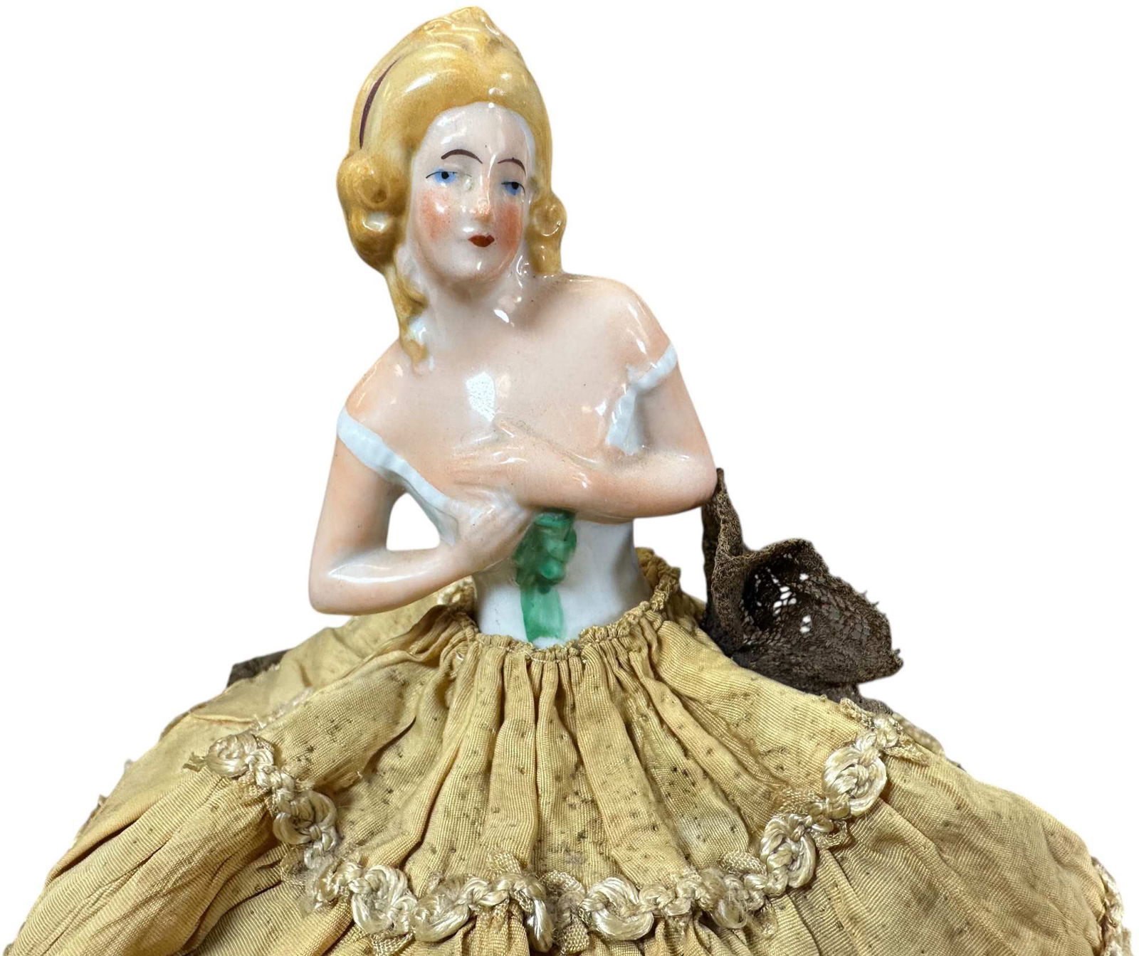 FIVE UNIQUE HALF-DOLL TYPE COMPLETE ASSEMBLAGES - 5