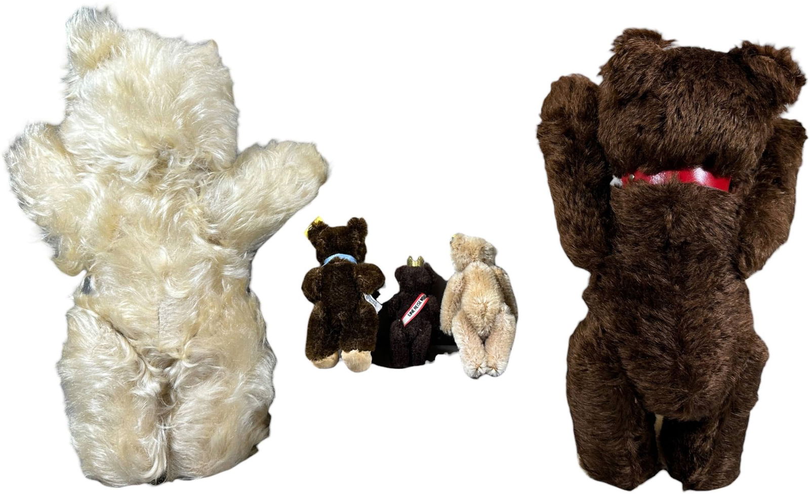 FIVE SMALLER STUFFED BEARS - 8