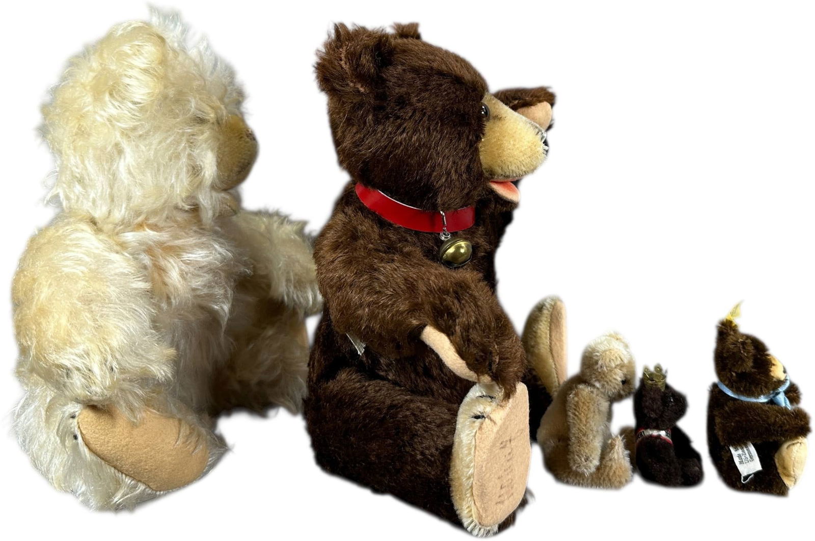 FIVE SMALLER STUFFED BEARS - 9